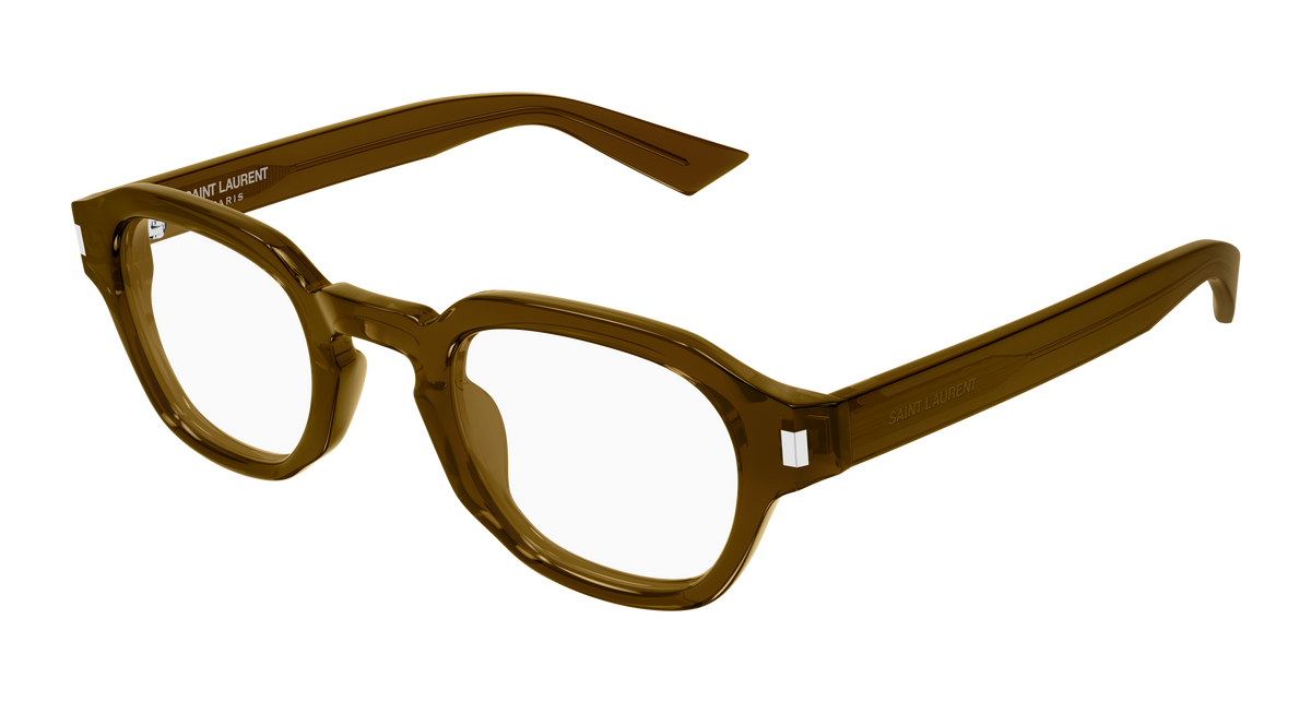 Saint Laurent Corner Angle SL 946 OPT Brun 003 vue trois-quarts - Les Lunettes de Pauline