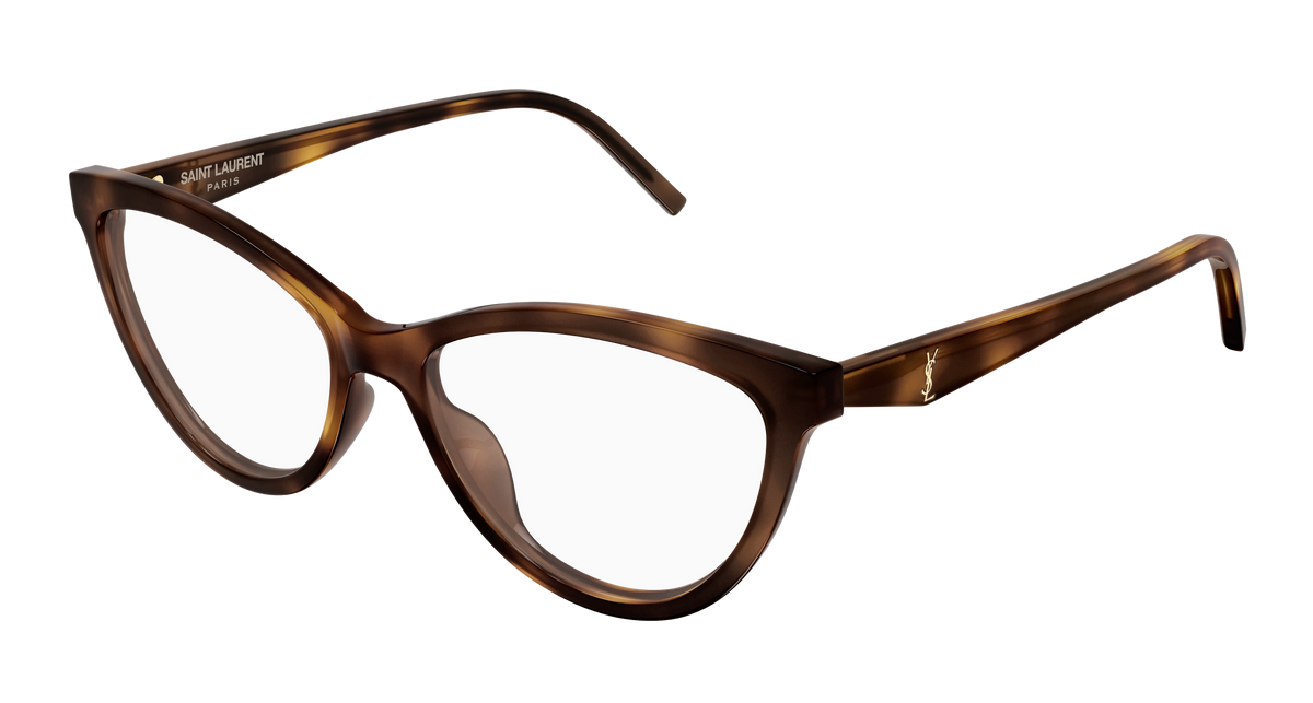 Saint Laurent Monogram SL M185 Havane 003 vue trois-quarts - Les Lunettes de Pauline