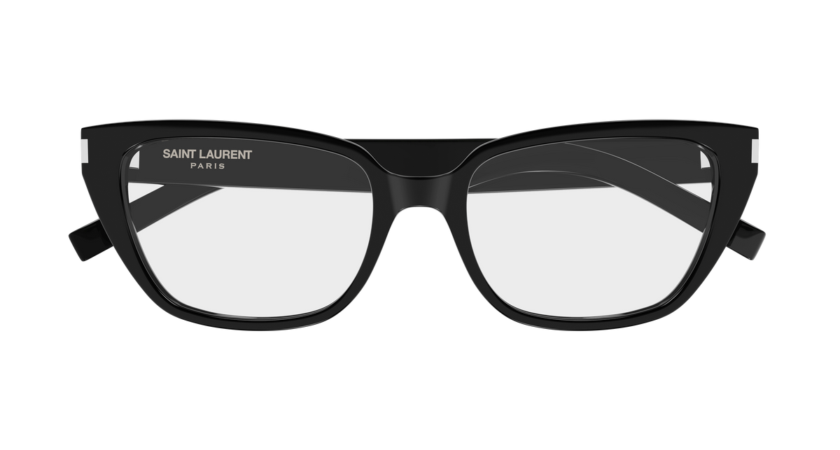 Saint Laurent Corner Angle SL 896 Noir 001 de face - Les Lunettes de Pauline