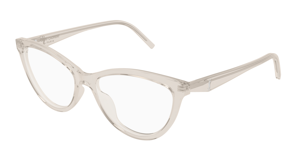 Saint Laurent Monogram SL M185 Beige 004 vue trois-quarts - Les Lunettes de Pauline