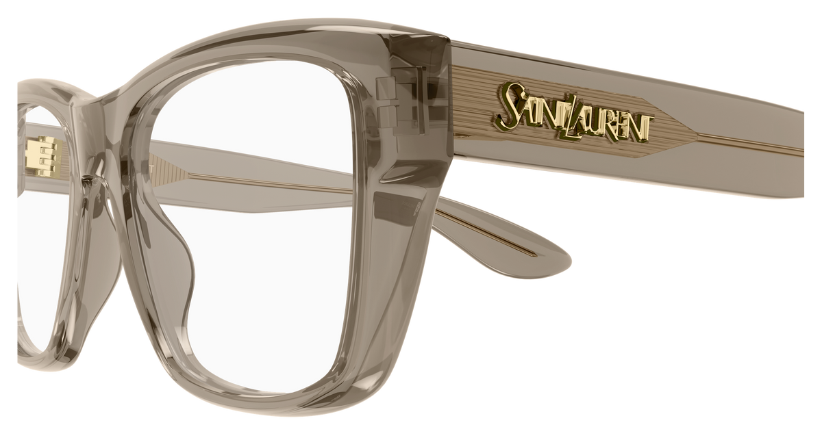 Saint Laurent SL Logo SL 925 Brun 003 vue de profil - Les Lunettes de Pauline