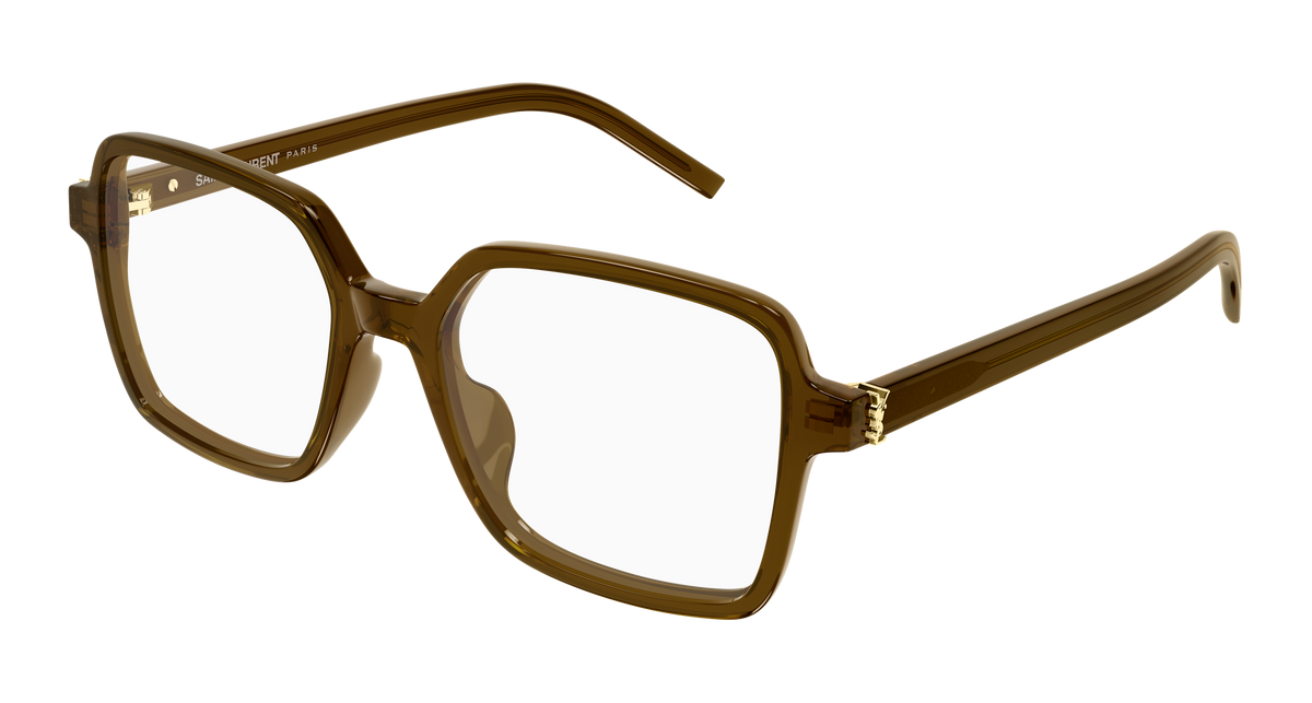 Saint Laurent Monogram SL M139 Brun 009 vue trois-quarts - Les Lunettes de Pauline