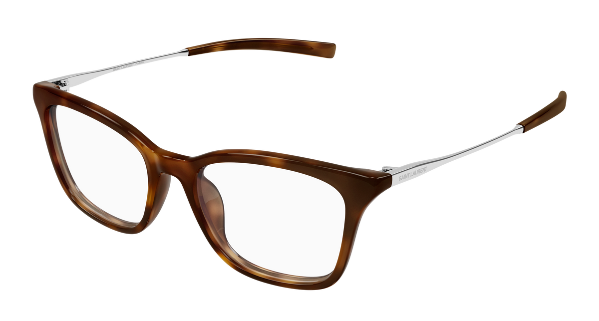 Saint Laurent SL Logo SL 933 Havane 002 vue trois-quarts - Les Lunettes de Pauline