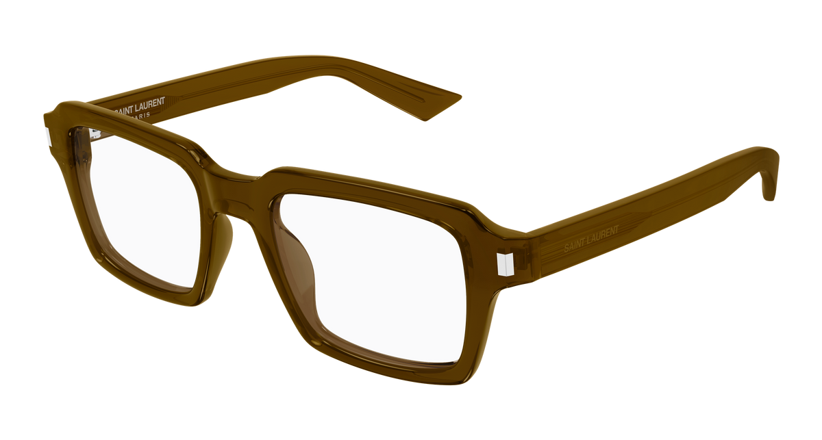 Saint Laurent Corner Angle SL 947 OPT Brun 003 vue trois-quarts - Les Lunettes de Pauline