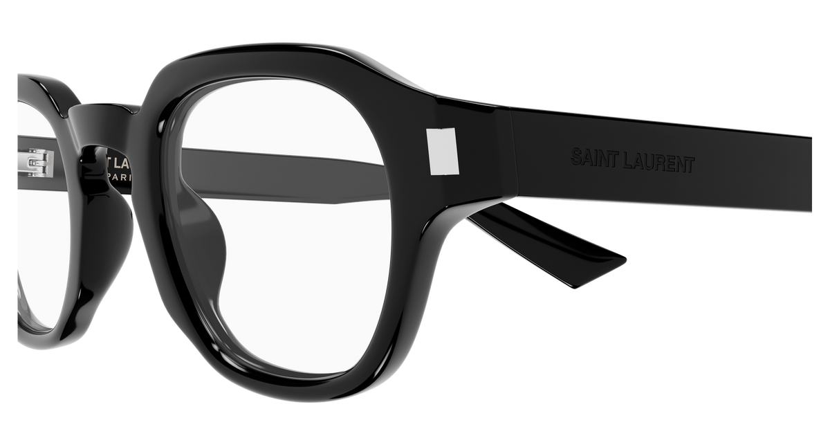 Saint Laurent Corner Angle SL 946 OPT Noir 001 vue de profil - Les Lunettes de Pauline