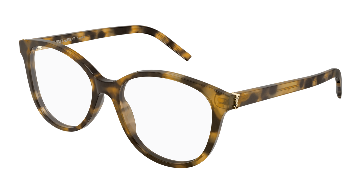 Saint Laurent Monogram SL M112 Havane 009 vue trois-quarts - Les Lunettes de Pauline