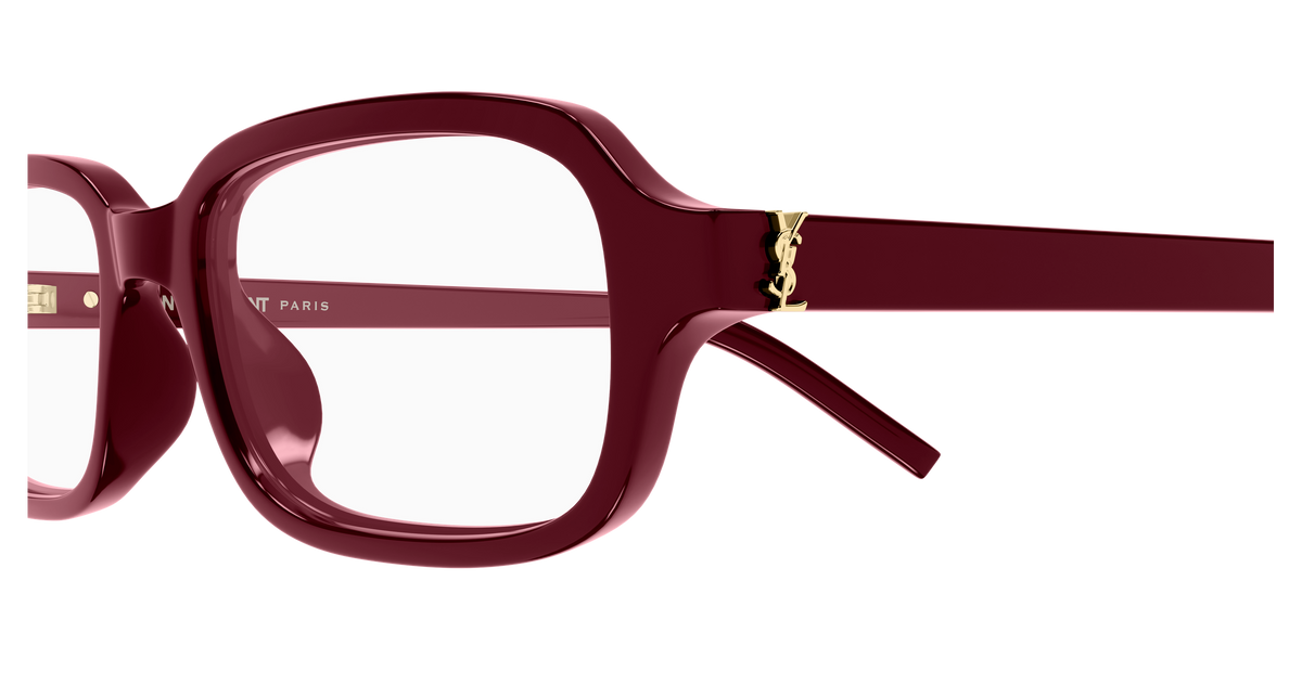 Saint Laurent Monogram SL M180 Rouge 005 vue de profil - Les Lunettes de Pauline