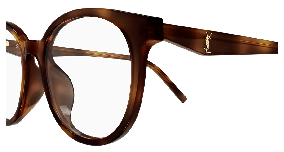 Saint Laurent Monogram SL M189/F Havane 003 vue de profil - Les Lunettes de Pauline