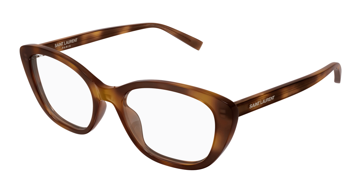 Saint Laurent SL Logo SL 945 Havane 002 vue trois-quarts - Les Lunettes de Pauline