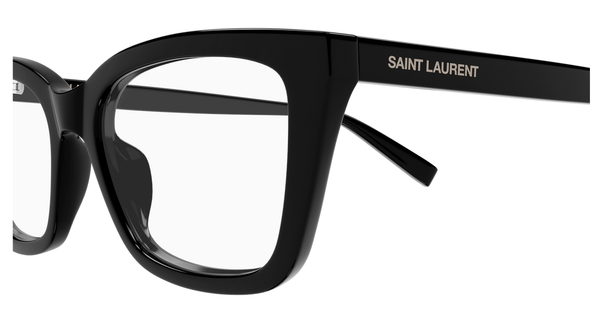 Saint Laurent SL Logo SL 911 Noir 001 vue de profil - Les Lunettes de Pauline