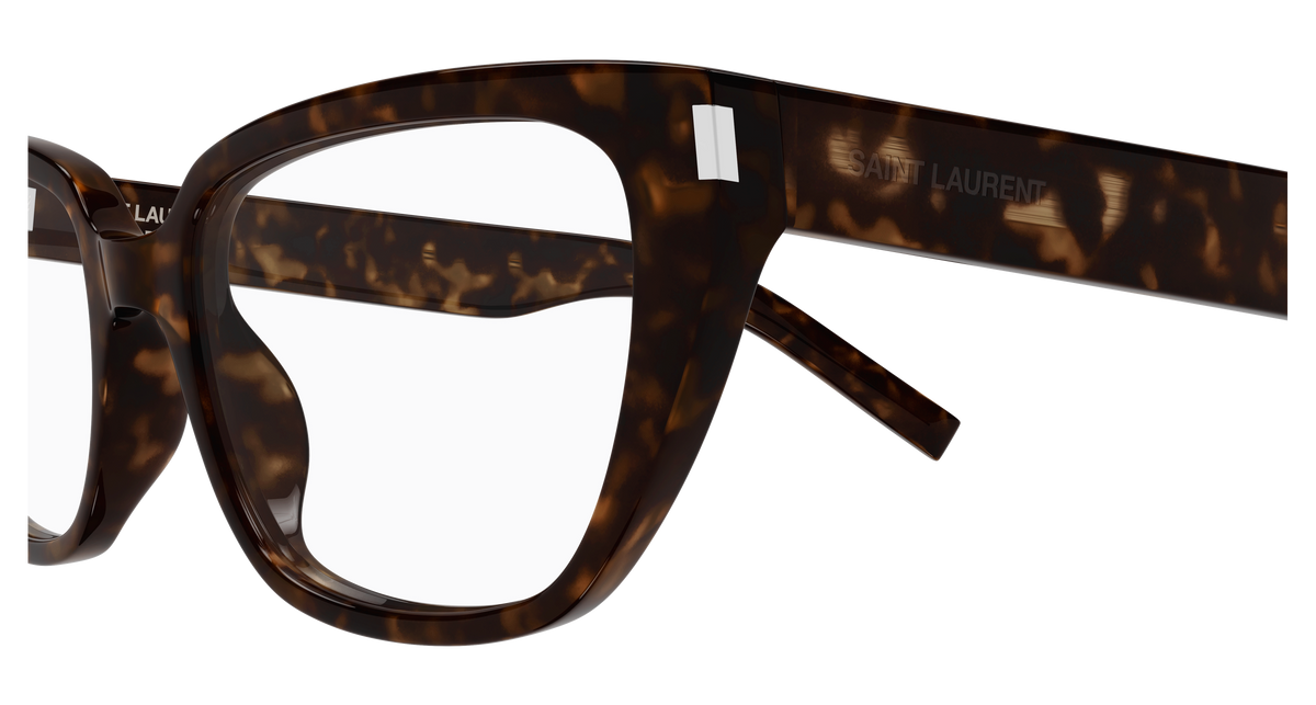 Saint Laurent Corner Angle SL 896 Havane 002 vue de profil - Les Lunettes de Pauline