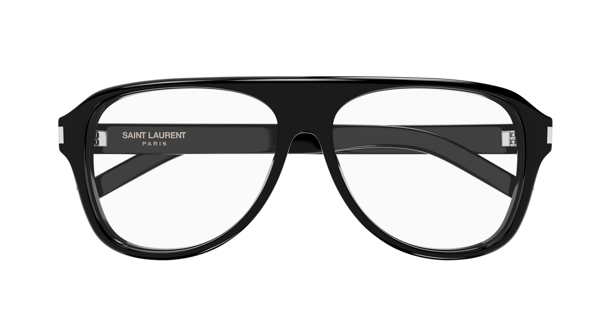 Saint Laurent Corner Angle SL 970 OPT Noir 001 de face - Les Lunettes de Pauline