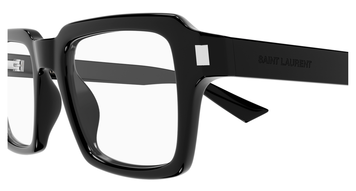 Saint Laurent Corner Angle SL 947 OPT Noir 001 vue de profil - Les Lunettes de Pauline
