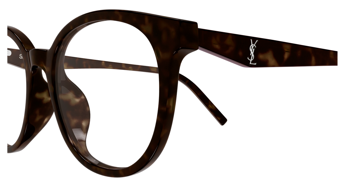 Saint Laurent Monogram SL M189/F Havane 002 vue de profil - Les Lunettes de Pauline