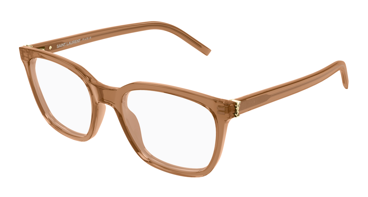 Saint Laurent Monogram SL M129 Brun 009 vue trois-quarts - Les Lunettes de Pauline