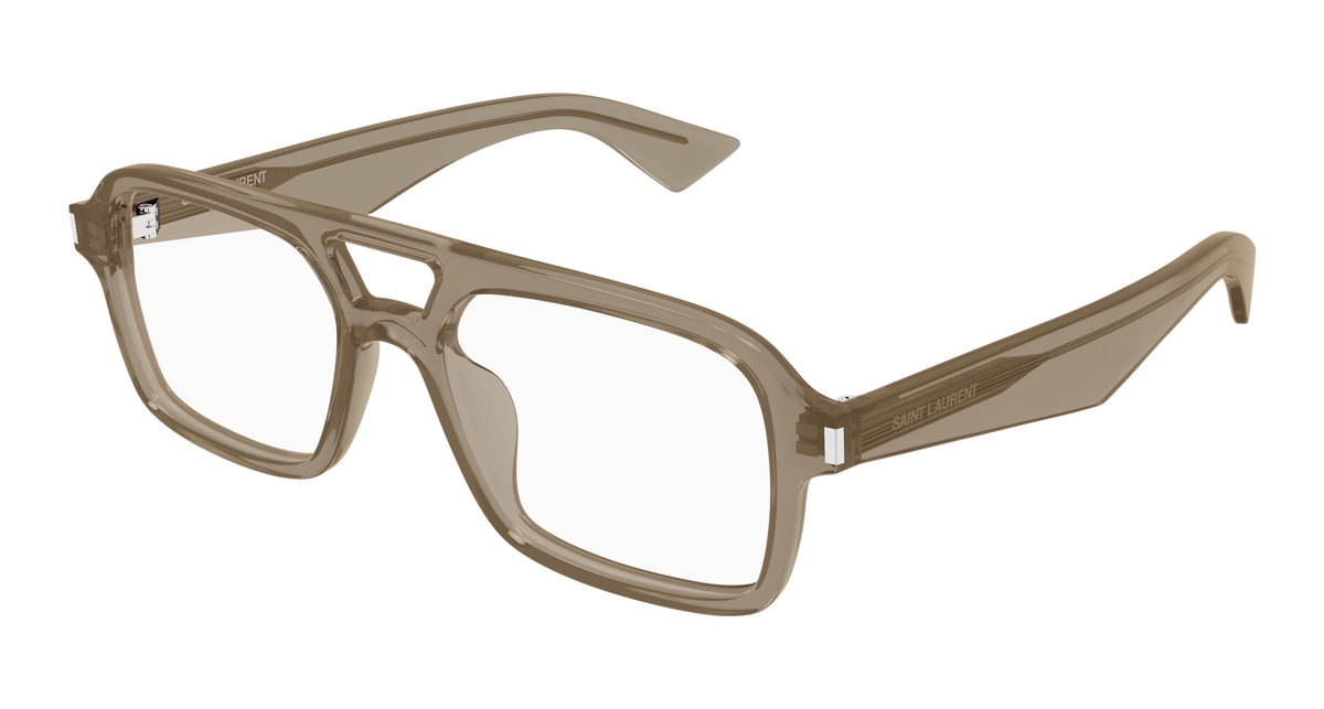 Saint Laurent Corner Angle SL 961 Brun 003 vue trois-quarts - Les Lunettes de Pauline