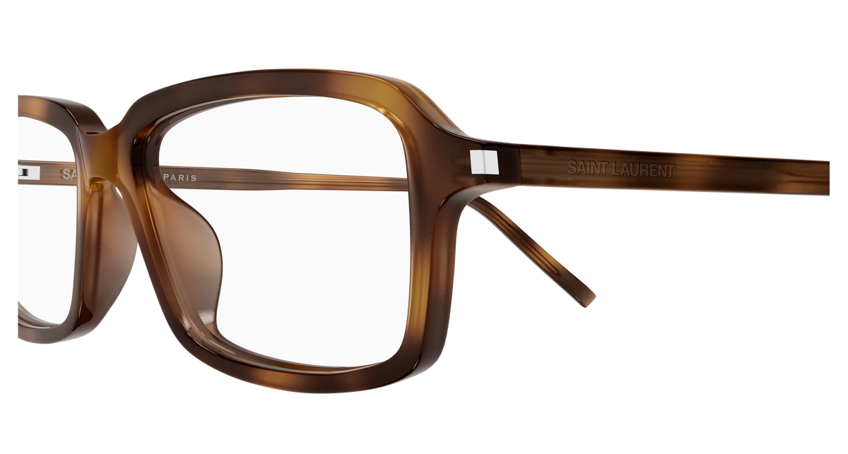 Saint Laurent Corner Angle SL 938 OPT Havane 002 vue de profil - Les Lunettes de Pauline