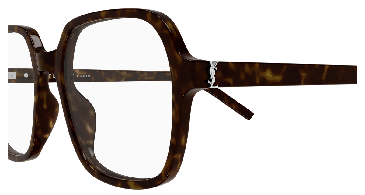 Saint Laurent Monogram SL M190 Havane 002 vue de profil - Les Lunettes de Pauline