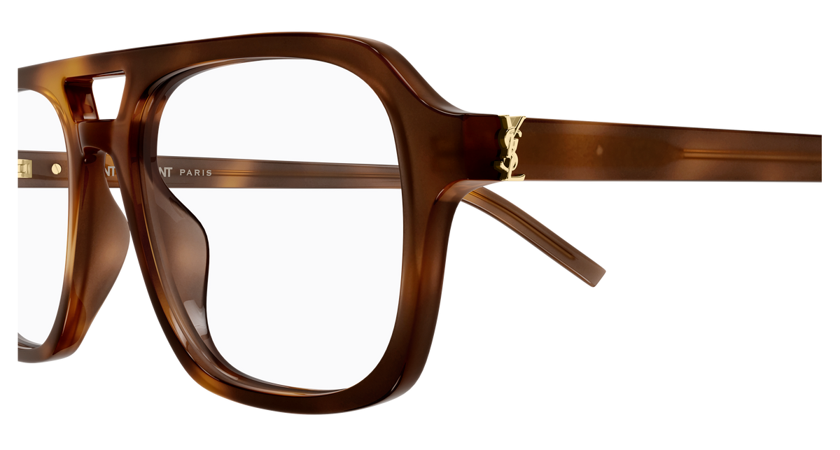 Saint Laurent Monogram SL M179 Havane 003 vue de profil - Les Lunettes de Pauline