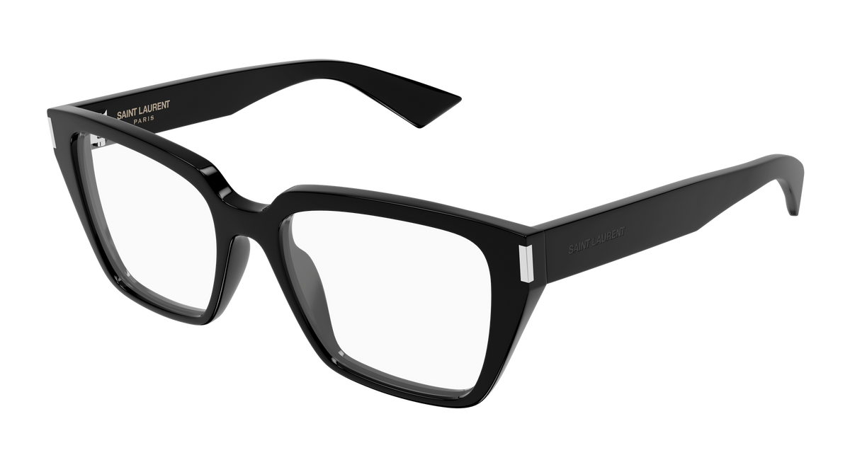 Saint Laurent Corner Angle SL 930 Noir 001 vue trois-quarts - Les Lunettes de Pauline