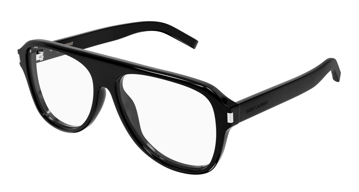 Saint Laurent Corner Angle SL 970 OPT Noir 001 vue trois-quarts - Les Lunettes de Pauline