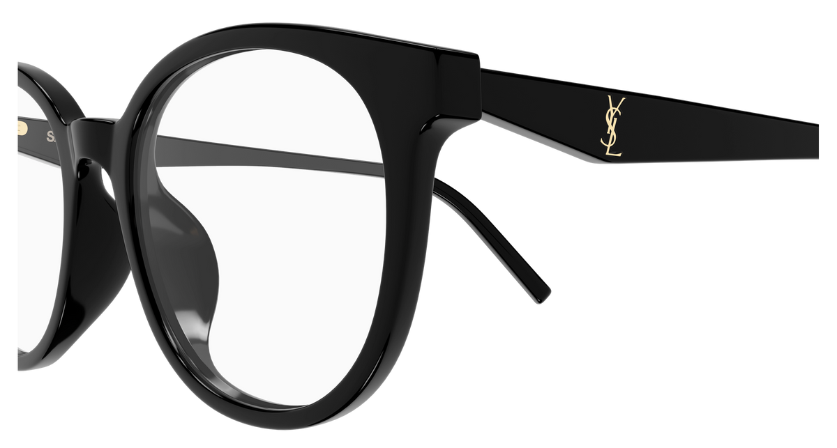 Saint Laurent Monogram SL M189/F Noir 001 vue de profil - Les Lunettes de Pauline