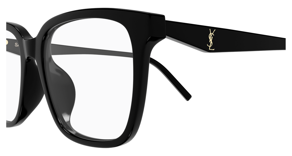 Saint Laurent Monogram SL M191/F Noir 001 vue de profil - Les Lunettes de Pauline