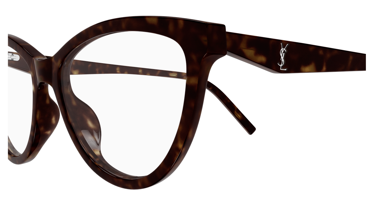 Saint Laurent Monogram SL M185 Havane 002 vue de profil - Les Lunettes de Pauline