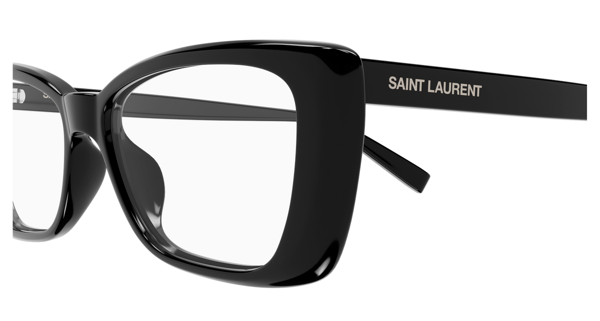 Saint Laurent SL Logo SL 943 OPT Noir 001 vue de profil - Les Lunettes de Pauline