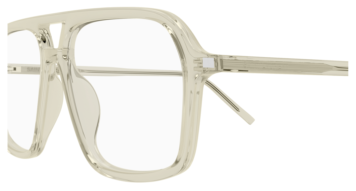 Saint Laurent Corner Angle SL 960 Vert 004 vue de profil - Les Lunettes de Pauline