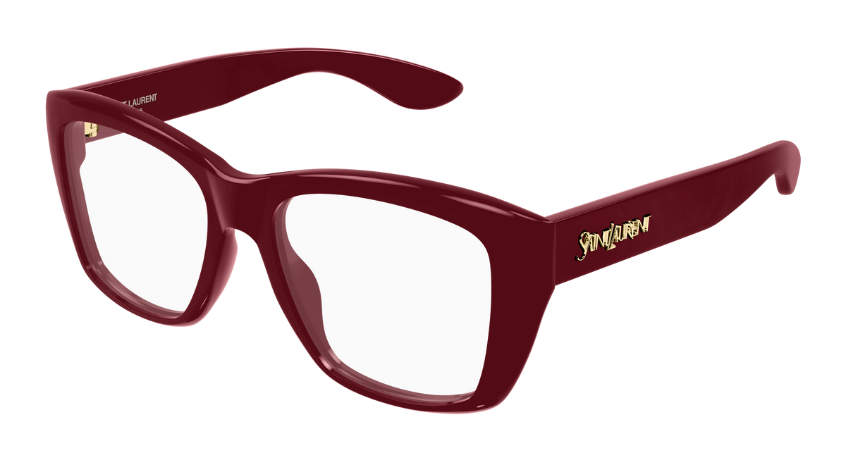 Saint Laurent SL Logo SL 925 Rouge 005 vue trois-quarts - Les Lunettes de Pauline
