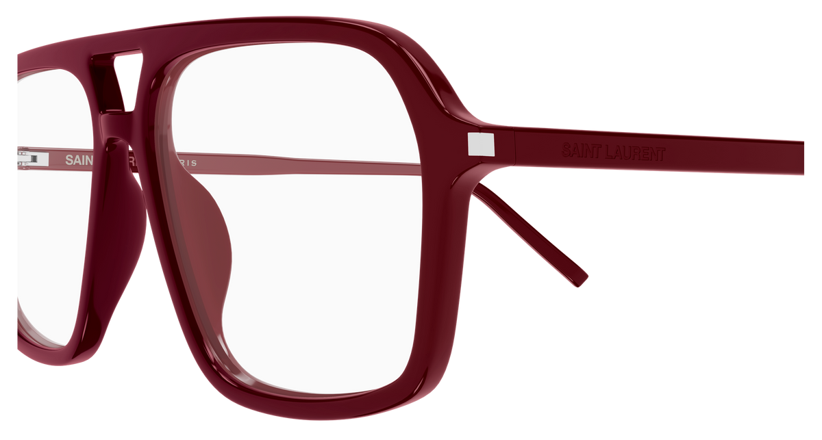 Saint Laurent Corner Angle SL 960 Rouge 006 vue de profil - Les Lunettes de Pauline