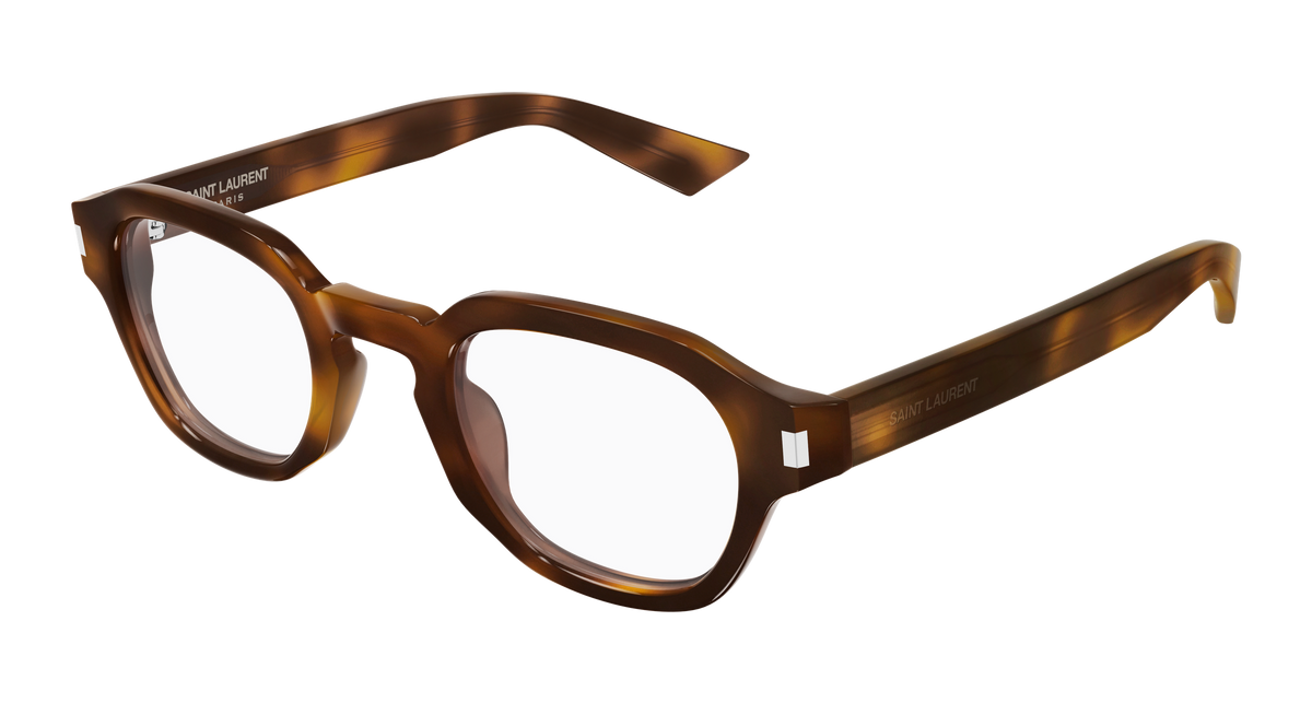 Saint Laurent Corner Angle SL 946 OPT Havane 002 vue trois-quarts - Les Lunettes de Pauline