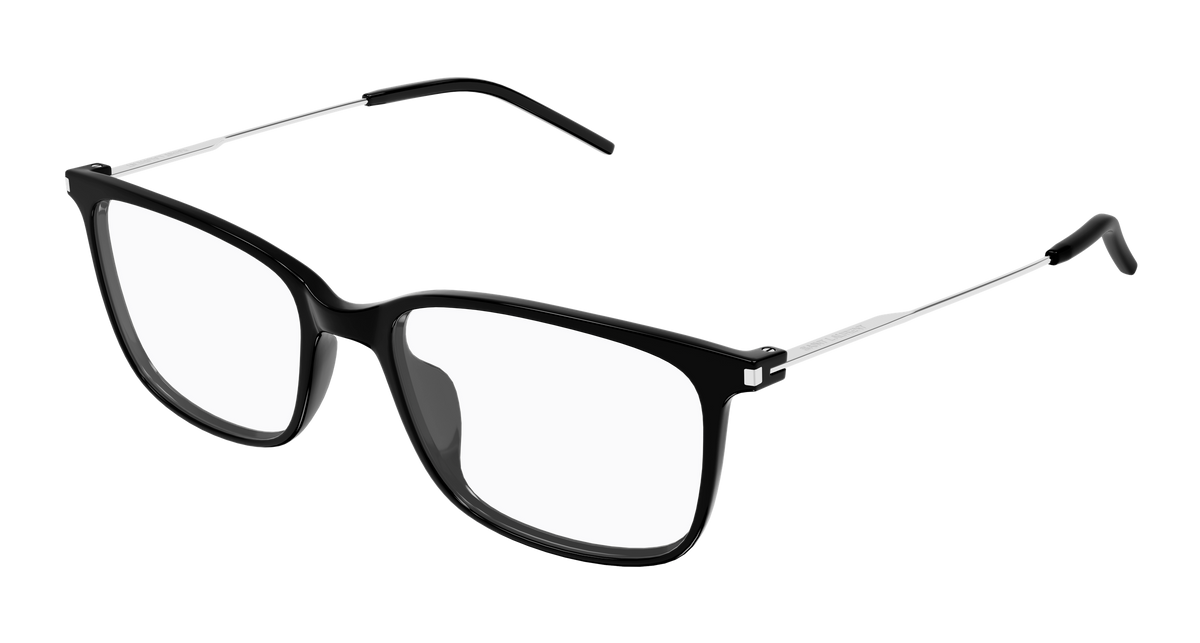 Saint Laurent Corner Angle SL 956 Noir 001 vue trois-quarts - Les Lunettes de Pauline