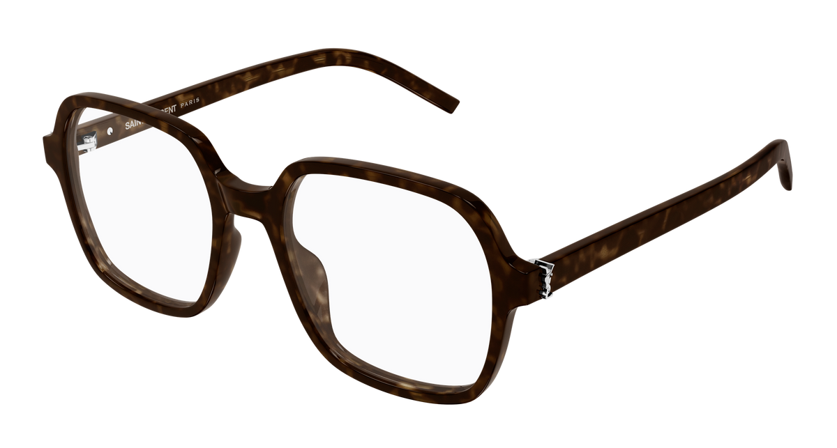 Saint Laurent Monogram SL M190 Havane 002 vue trois-quarts - Les Lunettes de Pauline