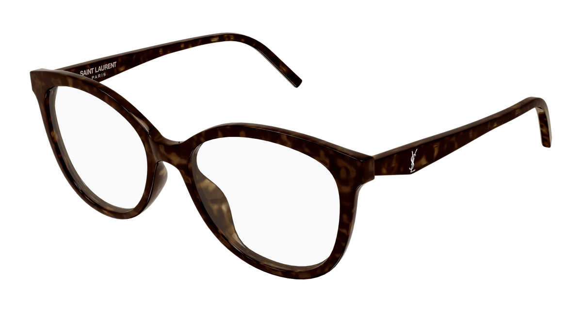 Saint Laurent Monogram SL M184 Havane 002 vue trois-quarts - Les Lunettes de Pauline