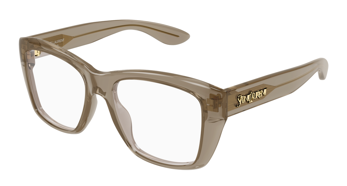 Saint Laurent SL Logo SL 925 Brun 003 vue trois-quarts - Les Lunettes de Pauline