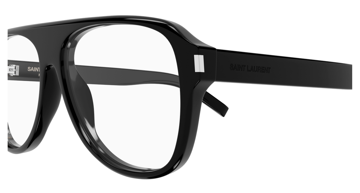 Saint Laurent Corner Angle SL 970 OPT Noir 001 vue de profil - Les Lunettes de Pauline