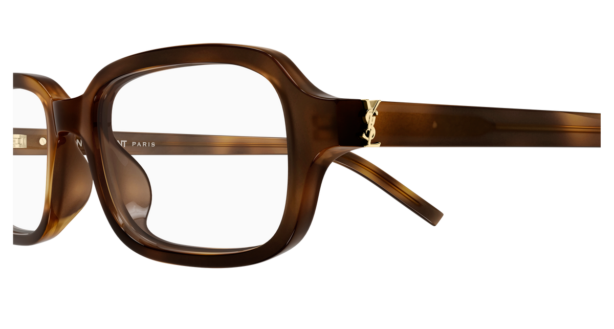 Saint Laurent Monogram SL M180/F Havane 003 vue de profil - Les Lunettes de Pauline