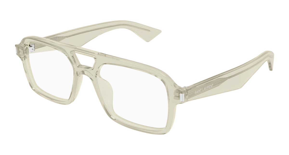 Saint Laurent Corner Angle SL 961 Vert 004 vue trois-quarts - Les Lunettes de Pauline