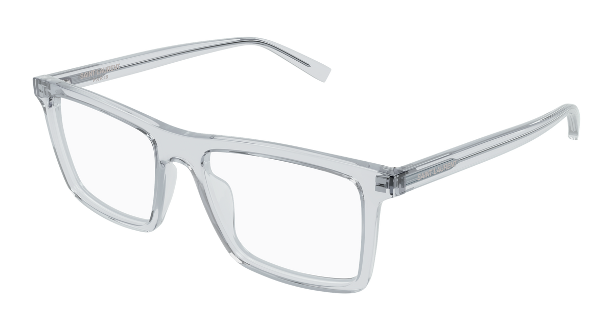 Saint Laurent SL Logo SL 906 Gris 006 vue trois-quarts - Les Lunettes de Pauline