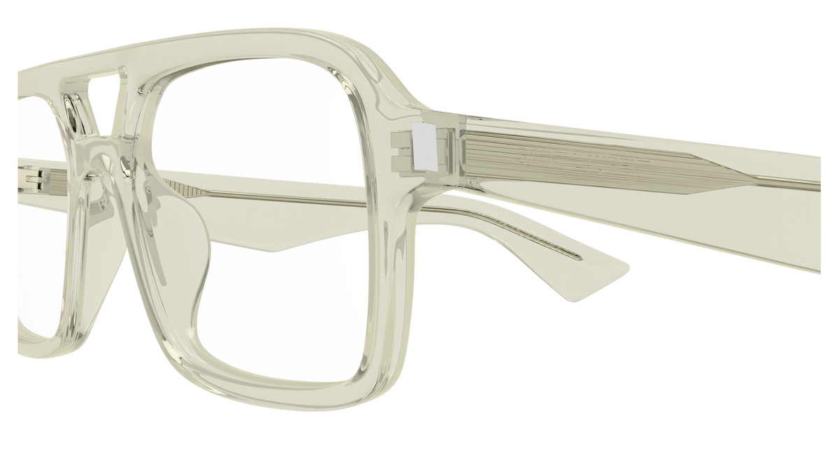 Saint Laurent Corner Angle SL 961 Vert 004 vue de profil - Les Lunettes de Pauline