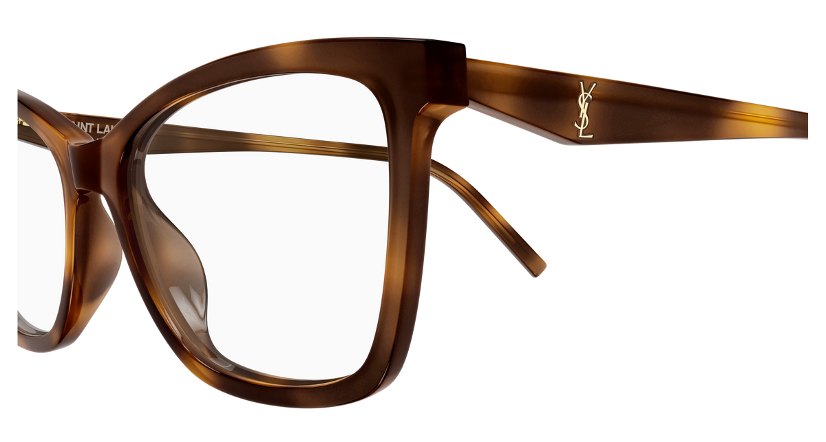 Saint Laurent Monogram SL M183 Havane 003 vue de profil - Les Lunettes de Pauline