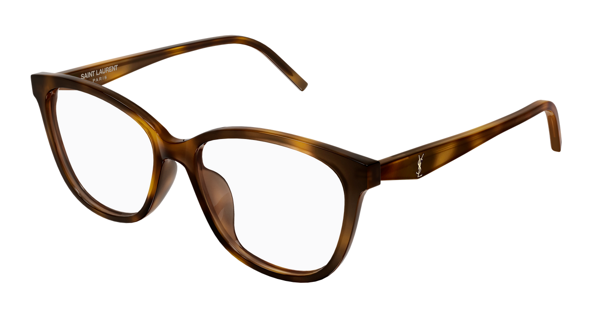 Saint Laurent Monogram SL M187/F Havane 003 vue trois-quarts - Les Lunettes de Pauline