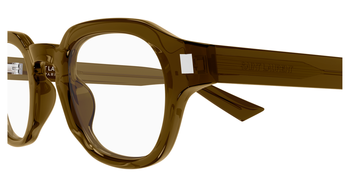 Saint Laurent Corner Angle SL 946 OPT Brun 003 vue de profil - Les Lunettes de Pauline
