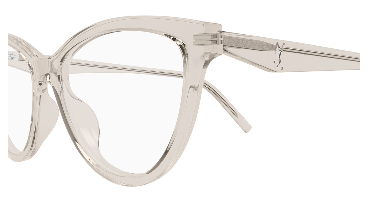 Saint Laurent Monogram SL M185 Beige 004 vue de profil - Les Lunettes de Pauline