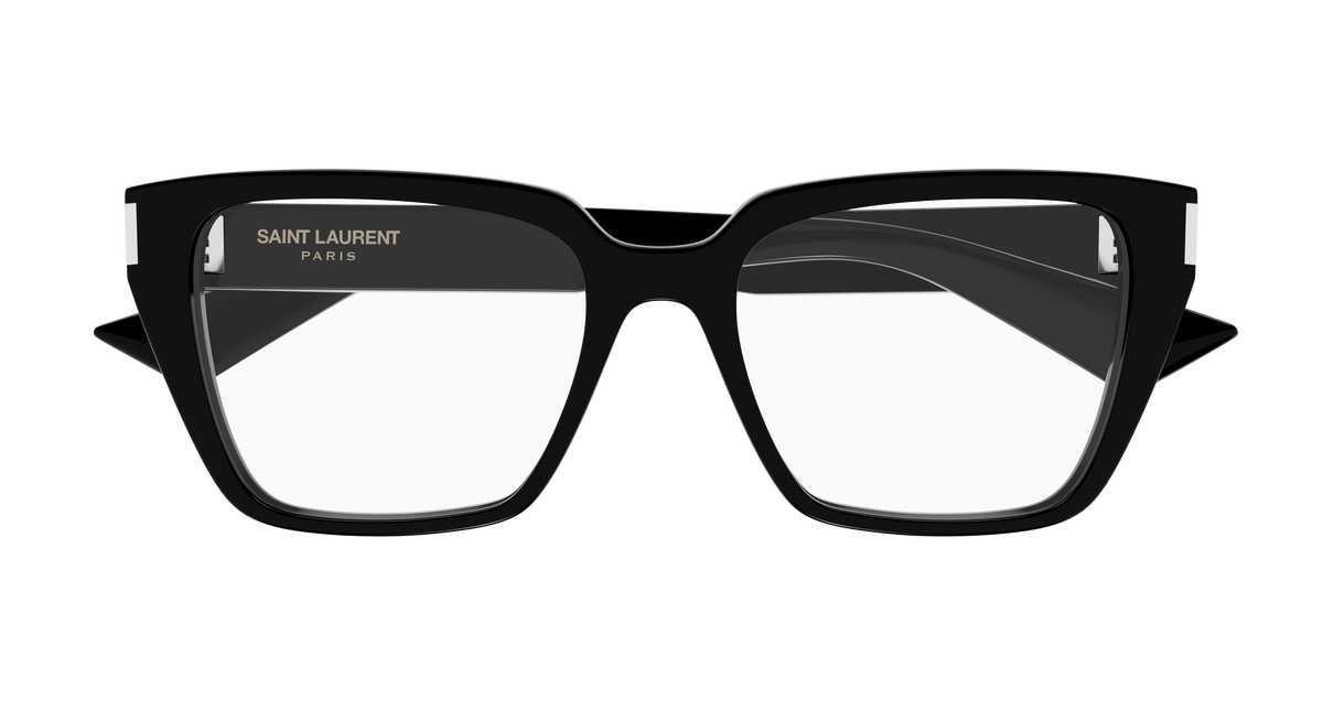 Saint Laurent Corner Angle SL 930 Noir 001 de face - Les Lunettes de Pauline