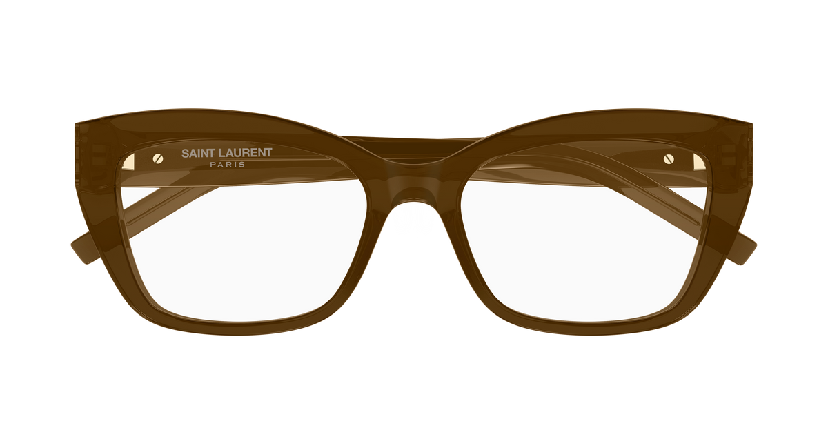 Saint Laurent Monogram SL M117 Brun 011 de face - Les Lunettes de Pauline
