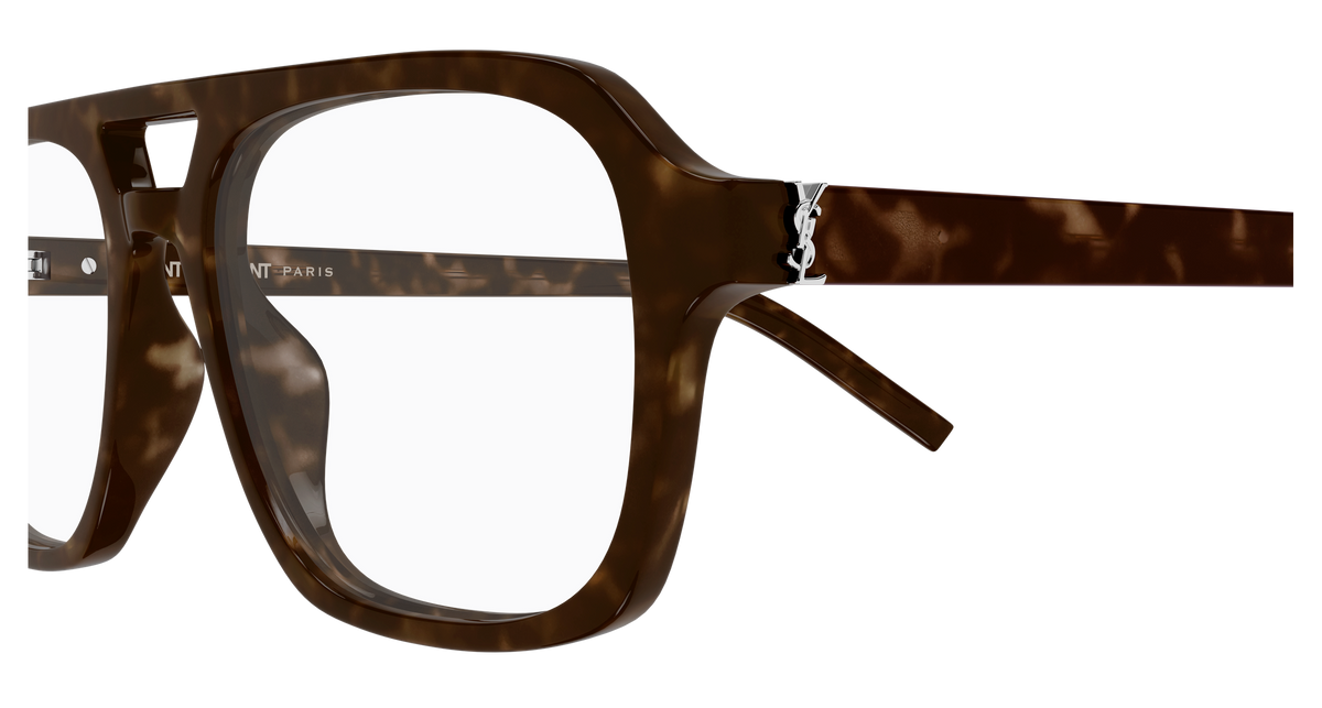 Saint Laurent Monogram SL M179 Havane 002 vue de profil - Les Lunettes de Pauline