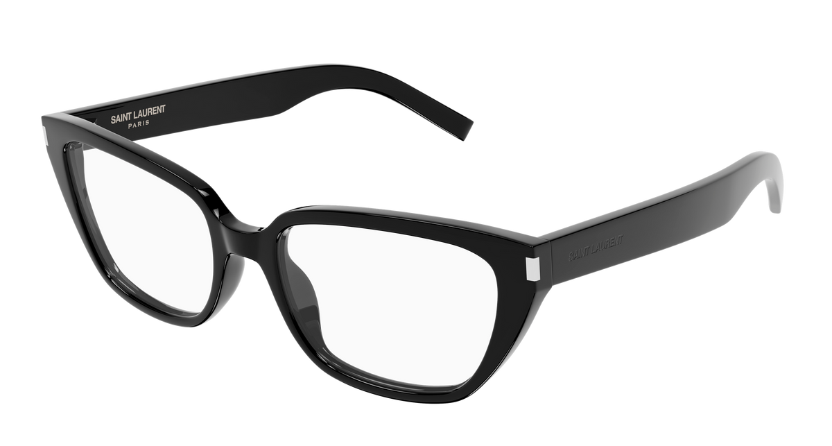 Saint Laurent Corner Angle SL 896 Noir 001 vue trois-quarts - Les Lunettes de Pauline